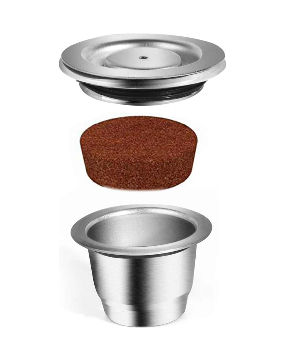 Geeksen Nespresso U/citiz/pixie Uyumlu Çelik Kapsül, Kahve Dolum Aleti, Kolay Temizlik, Fincan + Kaşık + Fırça Seti Diğer