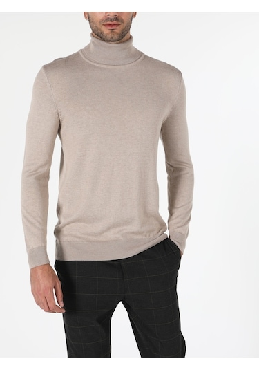 Colin's Slim Fit Balikci Erkek Bej Kazak CL1023624_q1.v2_BME