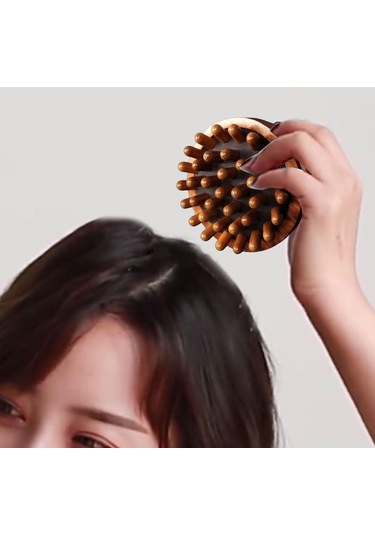 Homyl Kol Bel Bacak Için Ahşap Masaj Sırt Kas Taşınabilir Açık Kahverengi