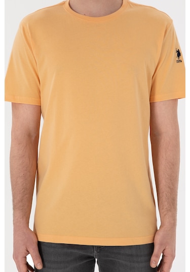 U.S. Polo Assn. Erkek Regular Fit Bisiklet Yaka Turuncu Basic Tişört 50305985-VR202 U.S. Polo Assn. Erkek Regular Fit Bisiklet Yaka Turuncu Basic Tişört 50305985-VR202