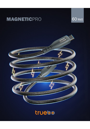 Truebo MagneticPro Dayanıklı Şarj Ve Veri Kablosu