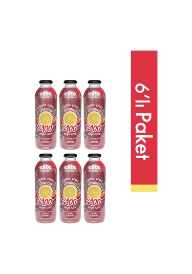 6'lı Organik Çilekli Limonita 700 Ml