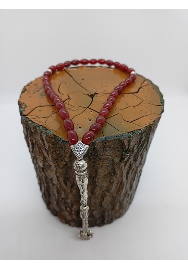 Balık Hediyelik Osmanlı Kırmızısı Akik Taşı Tespih