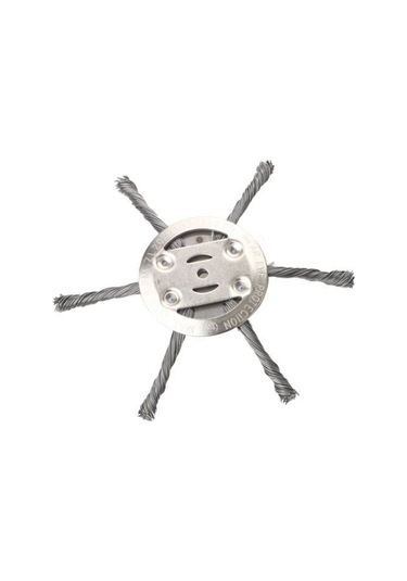 Çelik Telli Ayıklama Tekerleği Bükülmüş Tel Ayıklama Disk Biçme Biçme Makinesi Aksesuarları, Boyut:6 Kafalı