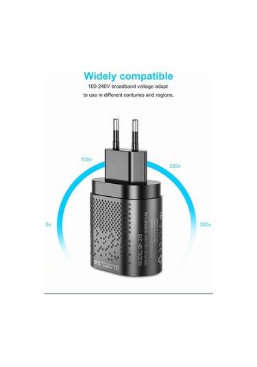 Zuidid 48 W 3 Amper 4 Usb Portlu Hızlı Şarj Cihaz - Çoklu Şarj