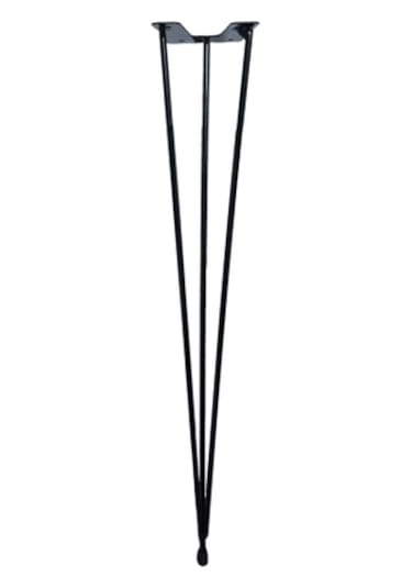 Firkete Tel Sehpa Ayağı (4'lü Paket - 50 cm - Siyah Renkli)