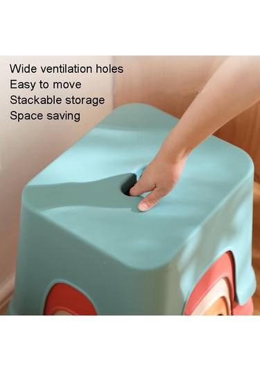 Sones Plastik Tabure Kalınlaştırılmış Ev Basit Küçük Bank, Renk: Turuncu Küçük