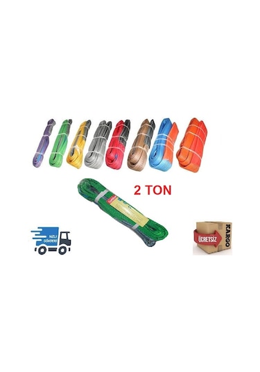 2 Ton Bez Sapan - Polyester Sapan - Çeki Halatı 3 M