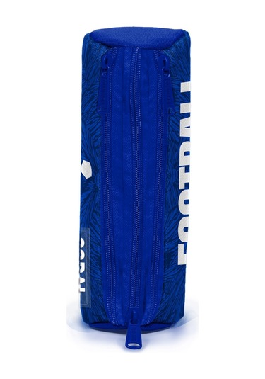 Coral High Kids Lacivert Saks Futbol Desenli Üç Bölmeli Kalem Çantası 11197 Saks Mavi