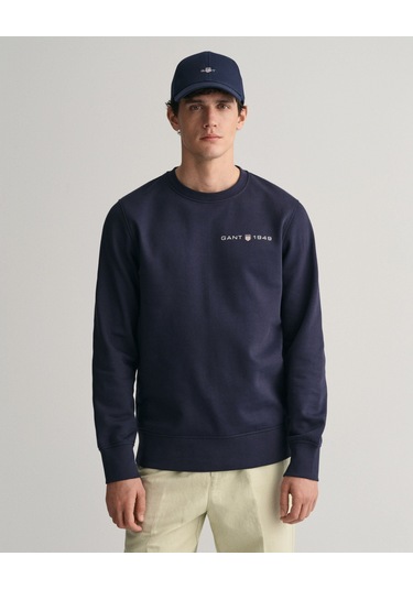 Gant Erkek Sweatshırt 2003243-433 2003243-433 Lacivert Lacivert