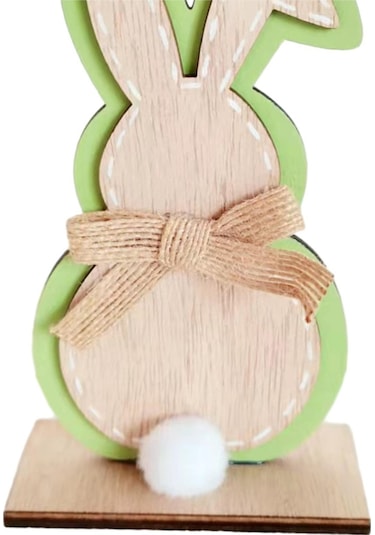 Homyl Paskalya Tavşanı Süslemeleri Zanaat Parti Hediye Yeşil