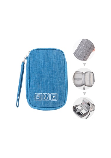 Ruicoo Çok Fonksiyonlu Şık Taşınabilir Şarj Cihazı Ve Aksesuar Çantası - Siyah