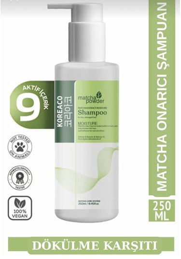 Matcha Kuru Ve Güçsüz Saçlara Özel Mucize Şampuan Tüm Saç Tipleri
