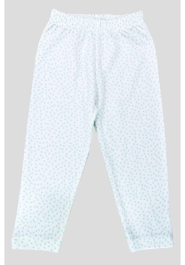 Boumini Bebek Ve Çocuk Pijama Takımı Yapraklar Mint