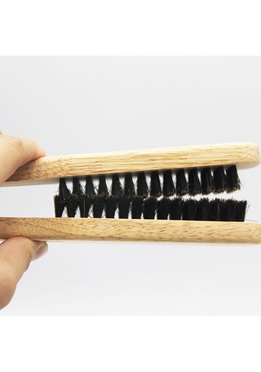 Moveevo Ahşap Kontrplak Tarak Düz Saç Tarağı Klipsli Düz Saç Tarağı Doğal Kıvırcık Saç Tarağı V Şeklinde Tarak