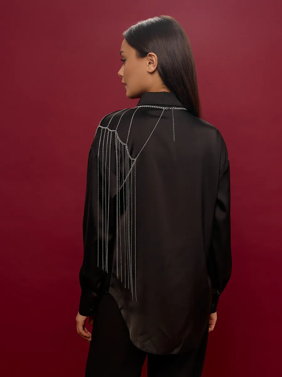 Bıjuteks Vücut Zinciri Body Chain 271977555 Gri