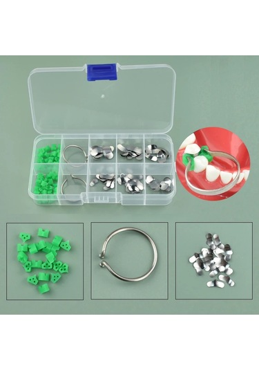 Cerrahi Diş Hekimi Dolgular Araçları Matris Tutucu Kelepçe Matrisler Delik Çıkıntısı Yerleştirme Cımbız Gri