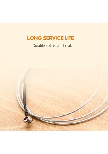 Ruicoo Gitar Teli Değil Keman Teli Seti 4 Adet - Alüminyum-magnezyum Sarılmış, Gümüş Rengi, 3/4-4/4 Boyutu, Dayanıklı Ve Ses Kalitesi İyi