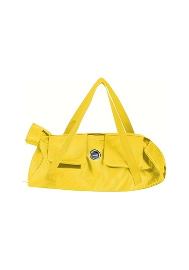 Fochsia Parlak Yeşil Nylon Kedi Sırt Çantası - Ayarlanabilir Ve Katlanır Kedi Taşıma Askısı, Sarı L 6.61-13.23 Lb