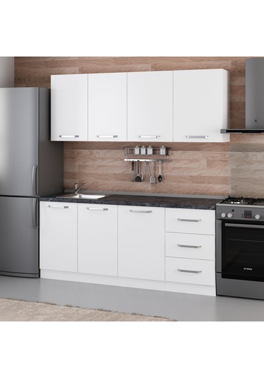 Minar 190 Cm Mutfak Dolabı Beyaz 190-b1