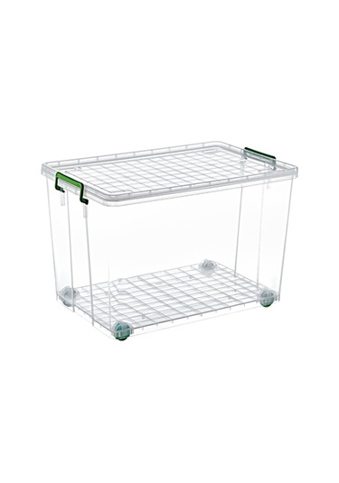 3 Adet Plastik Tekerli Saklama ve Düzenleme Kutusu 75 Lt. - 2625