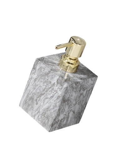 Suntek Sabunluk Rustik Boş Pompa Losyon Şişesi Gri-altın Gri - Altın