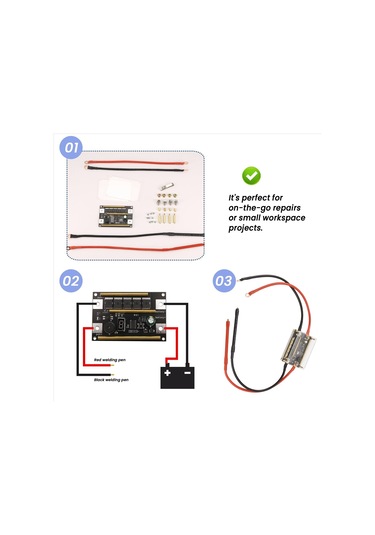 Junzhuodianpu 12v Nokta Kaynak Makinesi Pil Enerji Depolama Nokta Kaynak Makinesi Pcb Devre Kartı Kaynak Ekipmanı