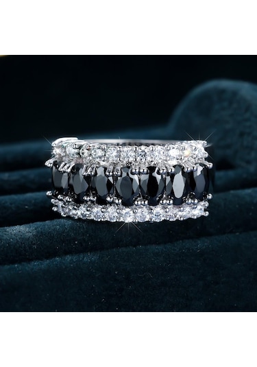 Sarı Parlak Pembe Kristal Taş Zirkon Alyans Kadınlar İçin Moda Düğün Parti Takı Hediye 6 Sarı