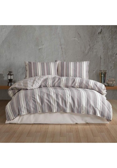 Clasy Butik Native Serisi Çift Kişilik Nevresim Takımı Rune V1 Lila 8681727254161