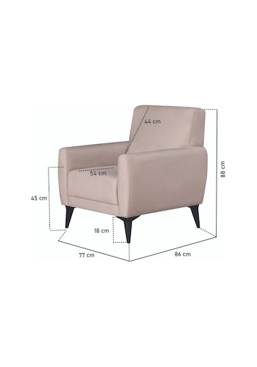 Kilim Mobilya Dove Yüksek Ayaklı 3 2 B B Koltuk Takımı Krem