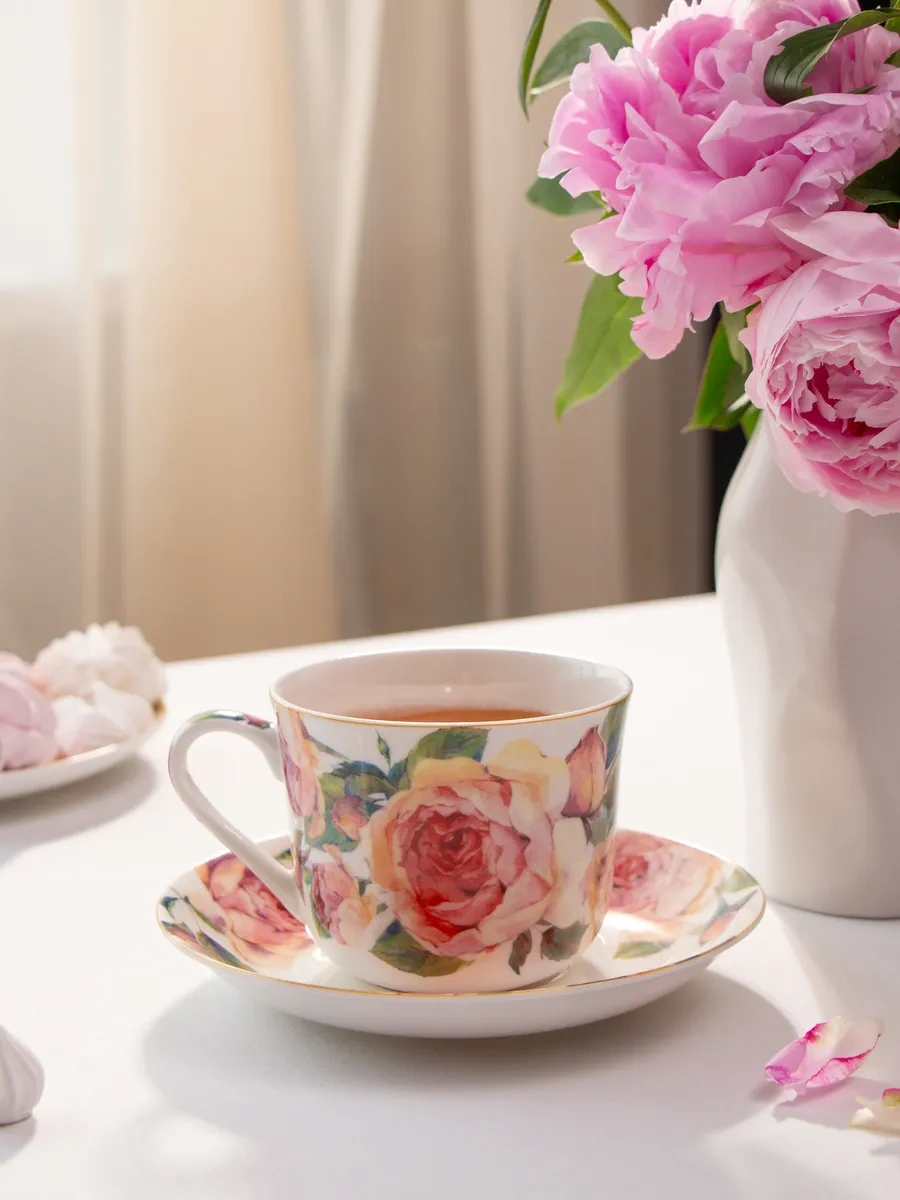 Lefard Hindistan Cevizi 500 Ml Hediyelik "vintage" Porselen Çay Takımı 181081991 Beyaz