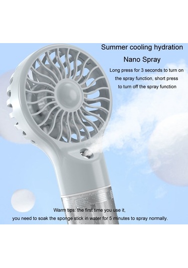 Cbtx Misting Usb Şarj Edilebilir El Fanı