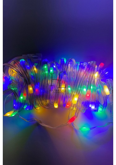 10 Metre Rgb Peri Led Işık Ip64 Dış Mekan Jack Eklemeli Dekoratif Led Işık Yılbaşı Süsü Çok Renkli