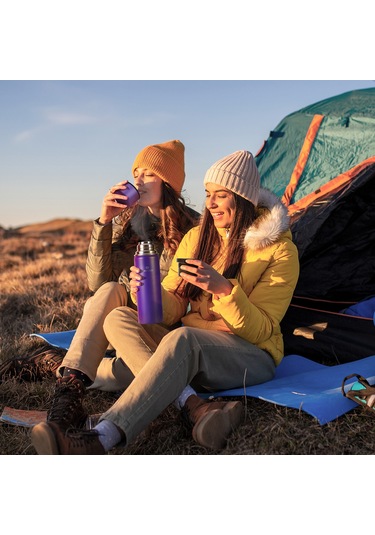 Santeco Kolima 2 Kapaklı Termos 1 L-mor