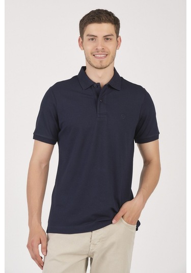 Classıc Pamuk Regular Comfort Erkek Polo Yaka Tişört Lacivert
