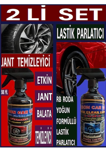 Lastik Parlatıcı 500 Ml + Jant Temizleyici 500 Ml 2 Li Set