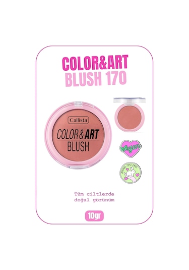 Callista Color Art Blush Toz Allık - 170 Berry Bliss