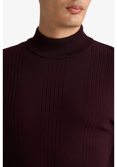 Defacto Standart Fit Balıkçı Yaka Triko Kazak F4459ax25aubr210 Bordo Defacto Standart Fit Balıkçı Yaka Triko Kazak F4459ax25aubr210 Bordo