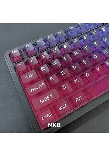 Nebula Bulutu Keycaps Renkli Sisli Mekanik Rgb Klavye Tuş Takımı Mor