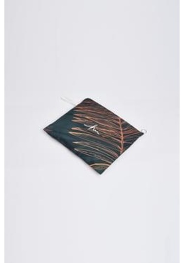 Haşema 3049 Yeşil Gold Yaprak Detaylı Jileli 5 Parça Tesettür Mayo Takımı Çok Renkli