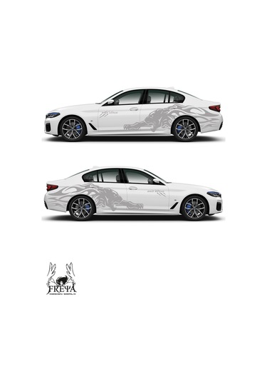 Jaguar Araba Arka Çamurluk Sticker, Jaguar Araba Yan Kapı Çıartma