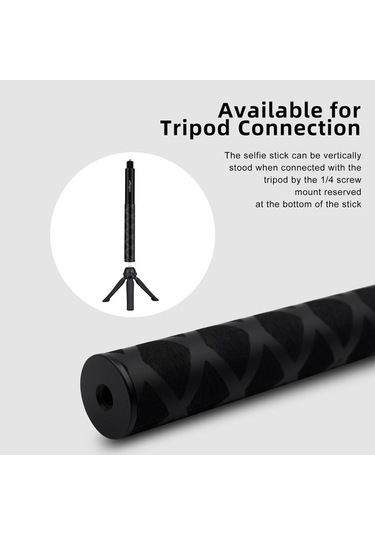 Novahub Amagisn 120cm Görünmez Düz Çekmeli Selfie Çubuğu Spor Kamera Aksesuarları