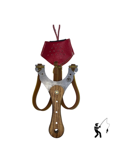 Balık Yemleme Sapanı -metal Gövde Ve Zeytin Saplı