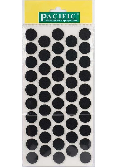 Pacific Yapışkanlı Yuvarlak Keçe. 20 Mm. Siyah