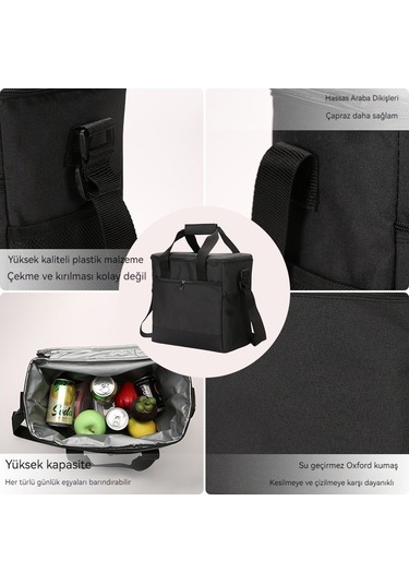 Dinosaurs Lifee Taşınabilir Piknik Çantası Termal Yalıtımlı Gıda Konteyner Soğutucu Çanta Açık Kırmızı Kırmızı Şarap Için Altın