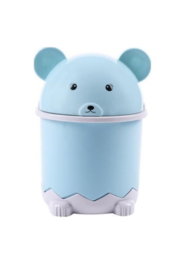 Mavi Çöp Kutusu Uygun Yerden Tasarruf Sağlayan Uzun Süreli Kullanım Masası Küçük Minik Çöp Sepeti Ev Gereçleri Mavi Mavi