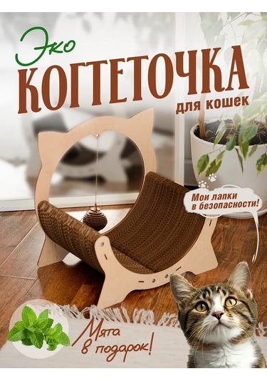 Tıme To Try Karton Tırmalama Tahtası Ve Yataklı Yerlı Kedi Ürünü 326877378