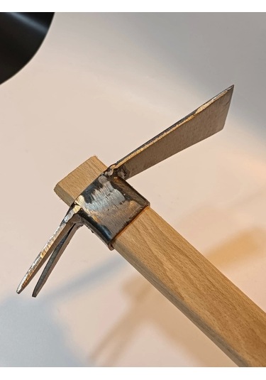 Sürmene Makas Çeliği Çatallı Kazma Bahçe Tarla Hobi 45cm