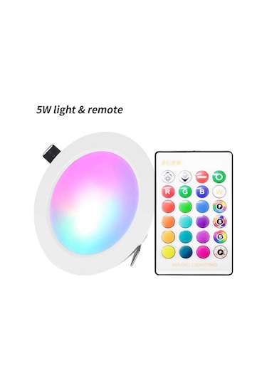 Uzaktan Kumandalı 5 W Sıva Altı Gömme Led Aydınlatma Diğer