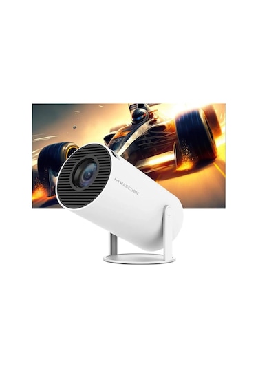 4k Magprojector Hy300 Pro - Android 11 Projektör, Çift Wifi6,